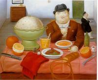 Botero, Fernando - Abstract oil painting.